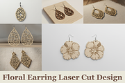 Petal Earring Laser Set, a Graphic by musafir_fashion (Thumbnail 1 of 11)
