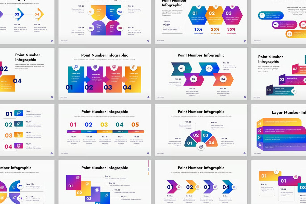 Number Infographic Keynote Templates, a Presentation Template by Fit-tee (Photo 2 of 2)