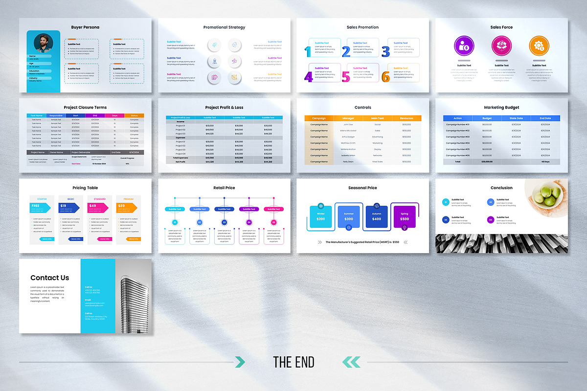 Marketing Proposal PowerPoint, a Presentation Template by White Graphic (Photo 8 of 8)