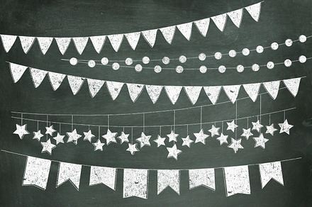 Chalkboard Bunting Banners