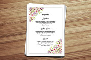 Printable Wedding Menu Template, a Stationery Template by retrographix ...