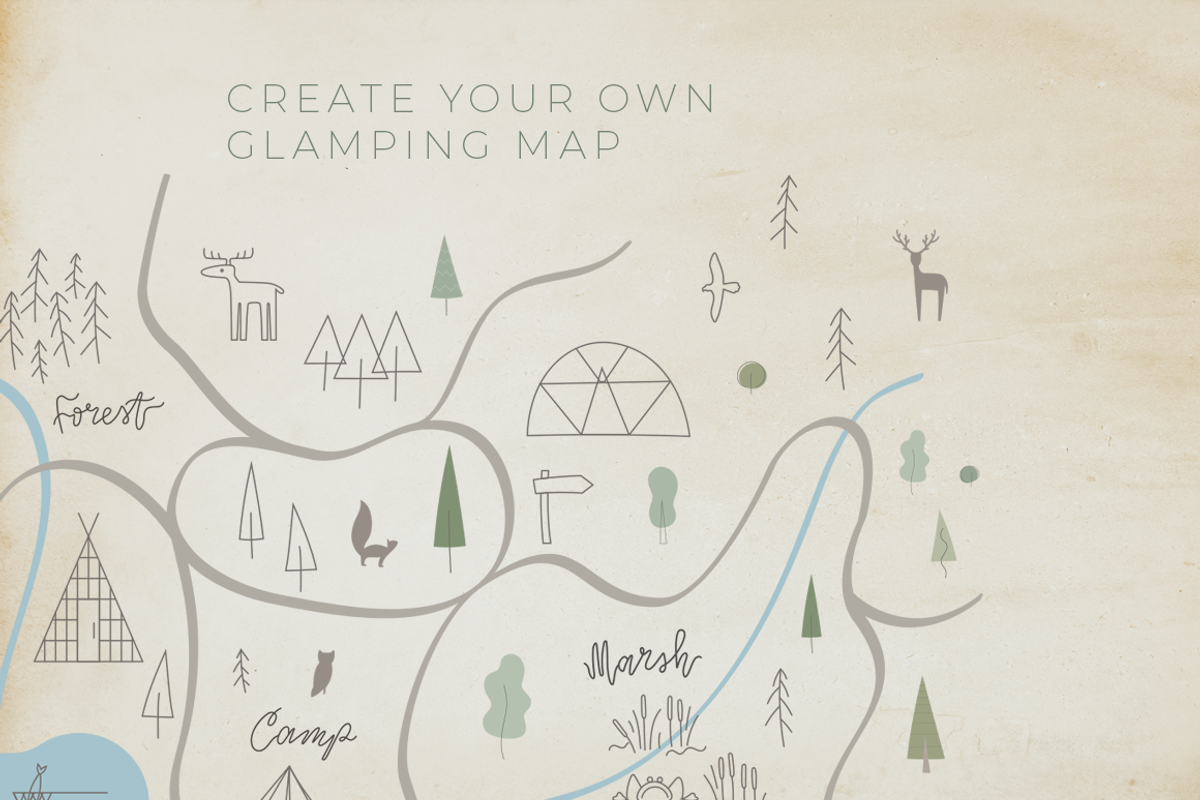 Glamping houses, nature & signposts, an Animal Illustration by Purrga (Photo 8 of 10)