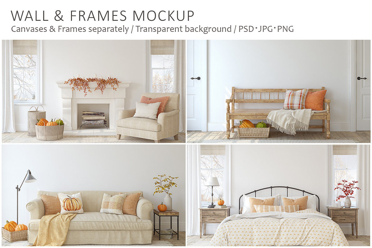 AUTUMN AT THE FARMHOUSE, a Poster Template by MyHomeMockups (Photo 1 of 12)
