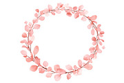 Watercolor Botanical Wreath Clipart, a Graphic by Creativeshirt (Thumbnail 5 of 13)