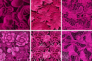 Magenta Lace Seamless Patterns, a Pattern Graphic by PrintablesByFranklyn (Thumbnail 4 of 4)
