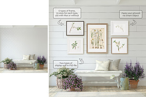 SUMMER IN PROVENCE Wall&Frame Mockup