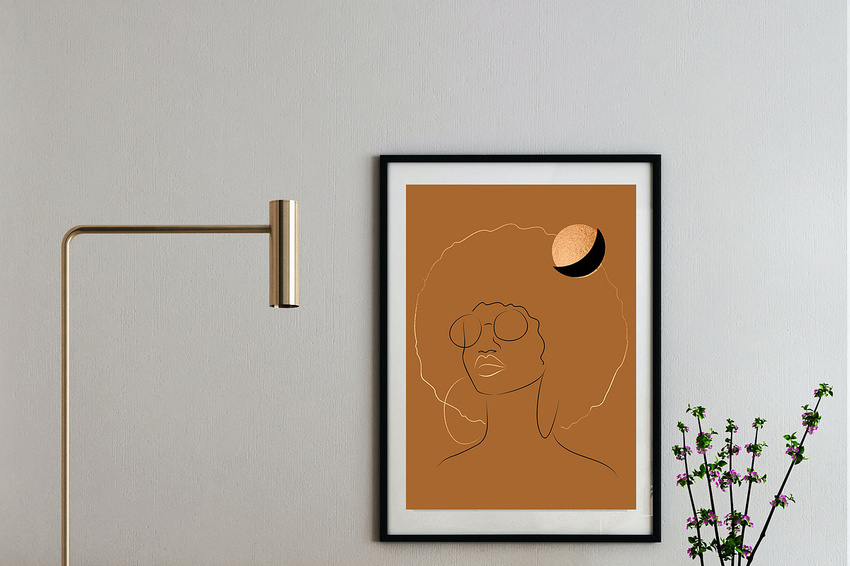 LINE ART COLLECTION MELANIN BEAUTY, an Illustration by ArtOLB (Photo 7 of 9)