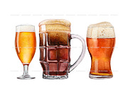 Watercolor beer clipart set, a Food Illustration by ArtfulStudio (Thumbnail 5 of 8)