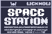 Space Station font, a Font by weknow (Thumbnail 1 of 9)