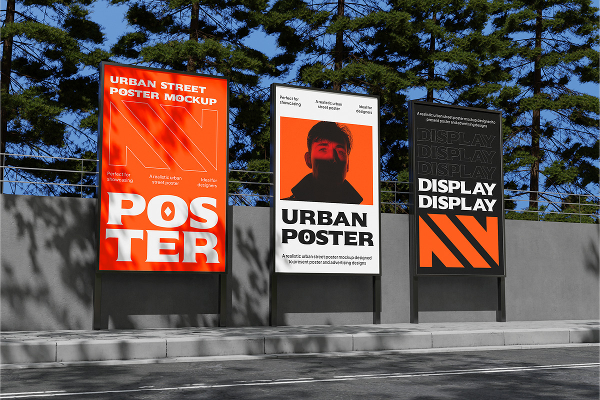 Urban Street Poster Mockup, an Advertising Mockup by Unerispace (Photo 5 of 5)