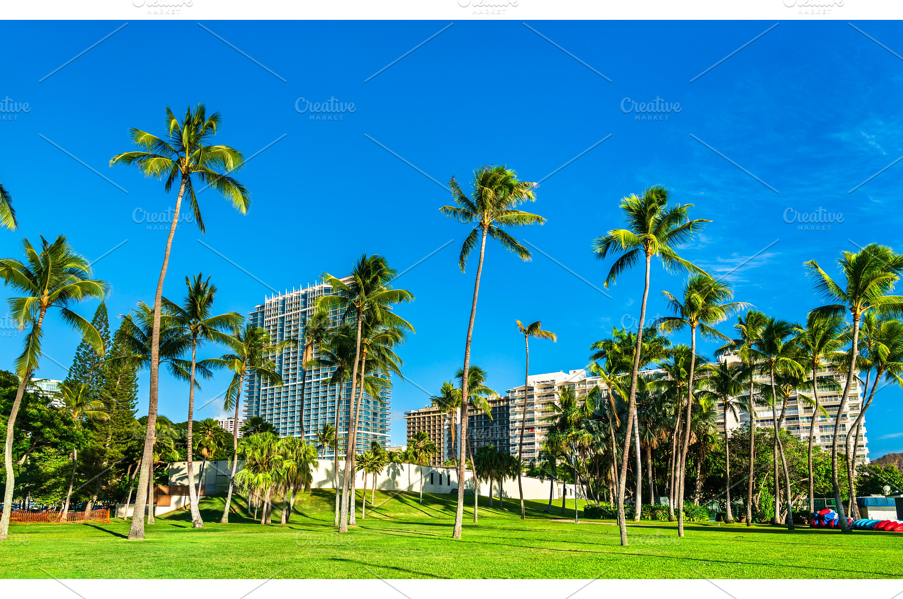 Fort DeRussy Beach Park in Honolulu, a Nature Photo by Leonid Andronov