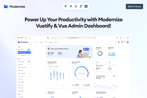 Modernize Vuejs Admin Dashboard