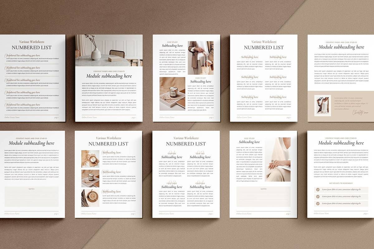 Elegant Workbook Template CANVA, a Magazine Template by Studio Loire (Photo 7 of 28)