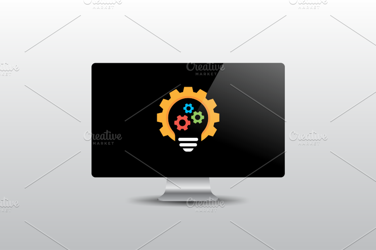 Idea Gear Light Bulb Logo Design, a Branding & Logo Template by yopie (Photo 3 of 3)