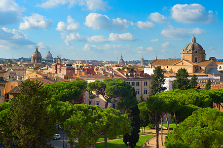 Beautiful skyline of Rome, a Background Photo by joyt