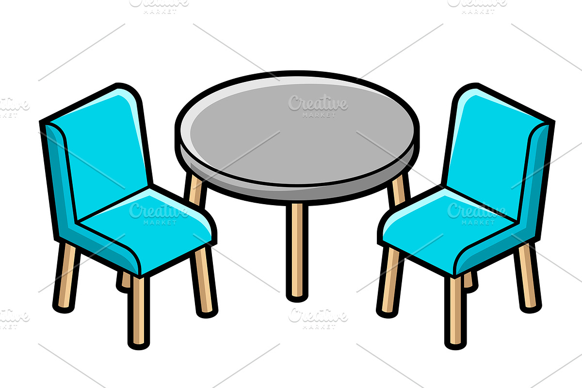 Home furniture isometry illustration, an Object Graphic by incomible