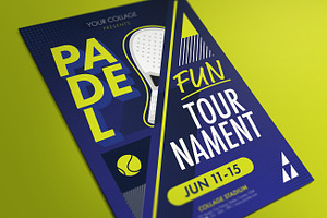 Padel Tournament Flyer, a Flyer Template by Aarley Kaiven