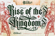 Basthor, a Blackletter Font by Burntilldead (Thumbnail 12 of 12)
