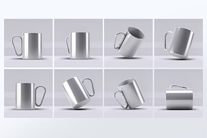 Stainless Steel Mug Mock-Up