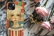 ORANGE WHIMSICAL GIRLS JUNK JOURNAL, a Person Illustration by Daring Digies (Thumbnail 5 of 6)