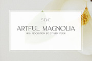 Artful Magnolia Styled Stock, a Nature Photo by Susie Design Co (Thumbnail 1 of 2)