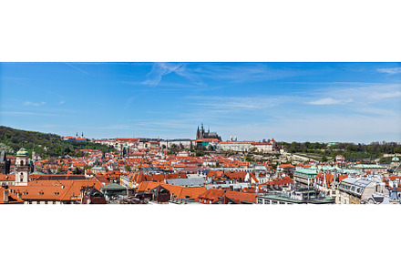 Panorama of Stare Mesto and St, an Architecture Photo by f9photos