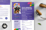 Creative Resume & Cover Letter, a Resume Template by SquidPixey (Thumbnail 2 of 6)