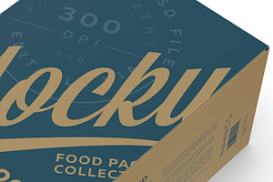 20 Snack Bars Box Mockup