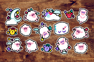 Fun Good Night Stickers Set