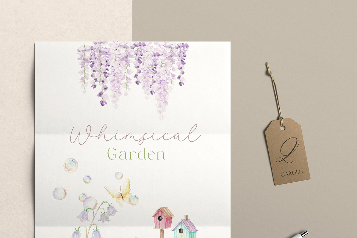 Watercolor Whimsical Garden Florals, a Decorative Illustration by Beigetime (Photo 6 of 10)