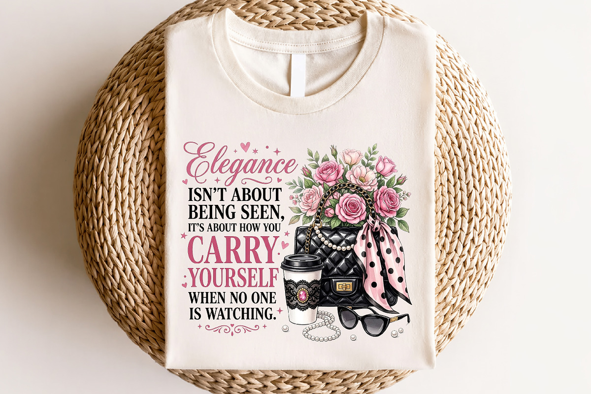 Elegance is How You Carry Yourself, a Seasonal Illustration by CraftArtStudio (Photo 4 of 4)