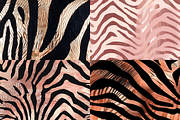 Rose Gold Zebra Stripes Patterns, a Pattern Graphic by PrintablesByFranklyn (Thumbnail 6 of 6)