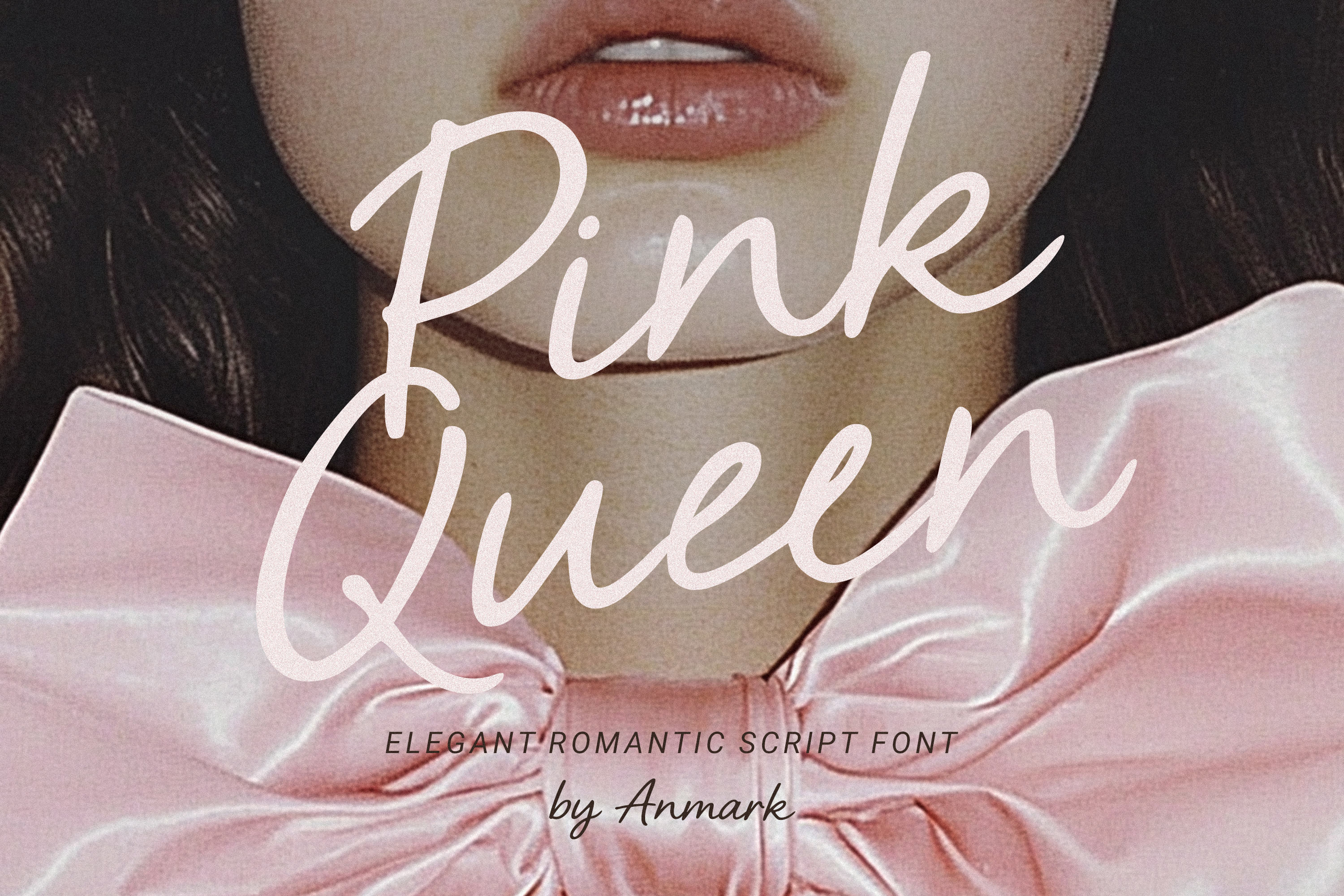 Pink Queen | Elegant Romantic Script by Anmark | Creative Market