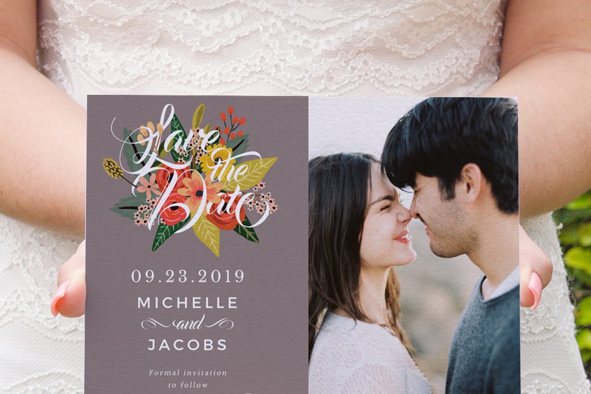 In Between the Blooms Invitations, an Invitation Template by Inkpower (Photo 4 of 7)