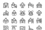 Bundles Pottery Studio Outline Icons, an Outline Icon by adenpinkstore (Thumbnail 2 of 9)