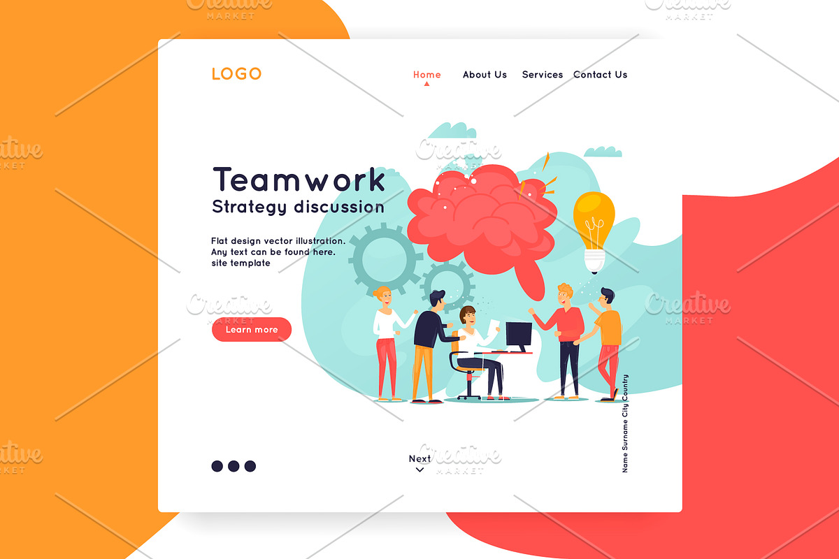 landing page, an App Template by Podis (Photo 3 of 16)