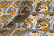 Construction trucks patterns, a Pattern Graphic by watercolor kamill (Thumbnail 6 of 10)