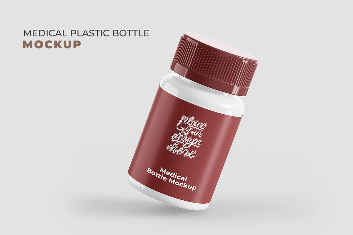 Medical plastic bottle mockup, a Cups & Container Mockup by My Mockup (Photo 1 of 3)