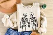 Skeleton Couple Holding Hands PNG, an Illustration by SharpMarketplace (Thumbnail 8 of 9)