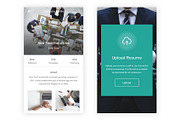 JobOn - Job Search Adobe XD App, an UI Kit Template by themelove (Thumbnail 7 of 16)