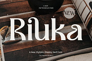 Riuka Font – Aesthetic Font, a Serif Font by Burhan Afif (Thumbnail 1 of 9)