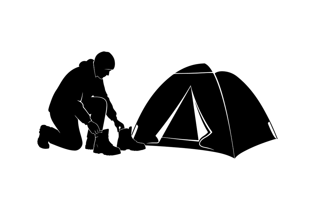 Camping Adventure Silhouette Icons, an Object Graphic by yasushie (Photo 3 of 9)