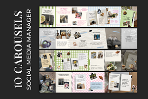 Carousels for Social Media Managers, a Social Media Template by Meraki Templates