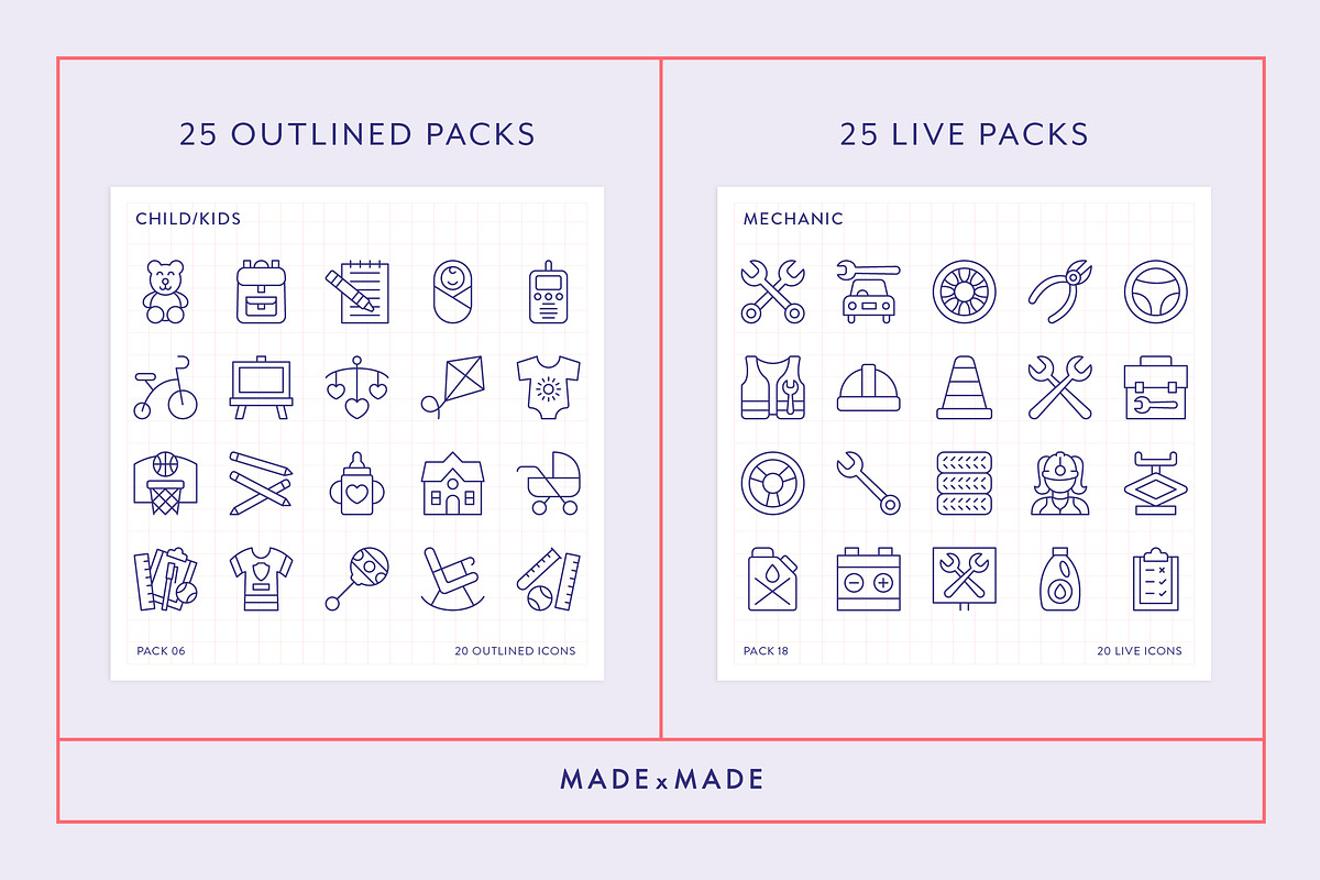 Mega Bundle Vol 4 Line Icons, an Outline Icon by Made by Made (Photo 4 of 10)