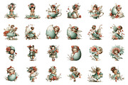 Whimsical Pastel Spring Fairies Png, an Illustration by CreationArt (Thumbnail 2 of 7)