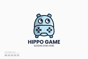 Hippo Game Logo, a Branding & Logo Template by Zeer Graphic