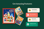 30 Animated Christmas Stamp, a Seasonal Illustration by Vectors Market (Thumbnail 2 of 4)