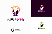Set of Idea Stats Logo designs, a Branding & Logo Template by Lucky Creative (Thumbnail 3 of 5)