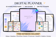 Undated Digital Planner, a Templates & Theme by LumusStudio (Thumbnail 1 of 8)