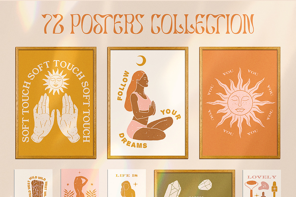 Retro Spiritual Summer Collection, a Decorative Illustration by Ayya Studio (Photo 6 of 17)